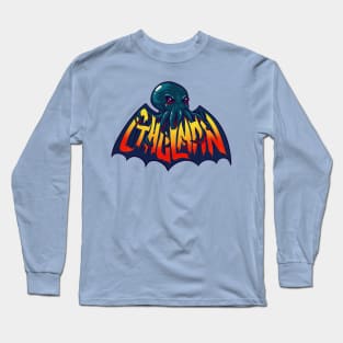 Cthulman (navy) - Cthulhu mashup Long Sleeve T-Shirt